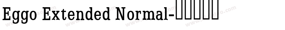 Eggo Extended Normal字体转换